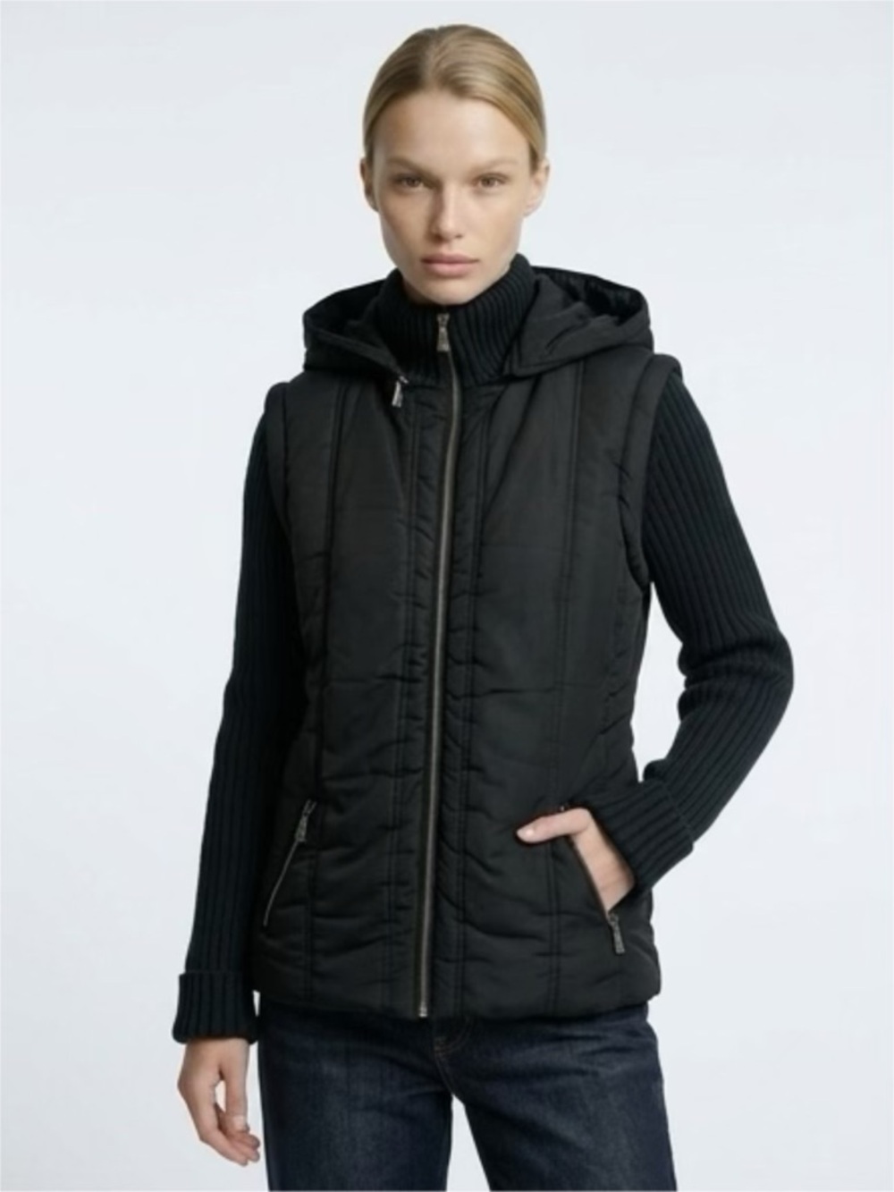 Mixed media jacket.